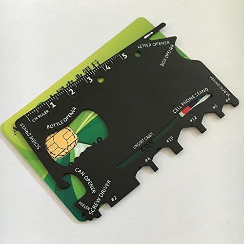 Grandey 2Pcs Credit Card Knife Multifunctional Pocket Knife Wallet Multi Tool Multitool Camping Survival Tools Wrench Microtech Ninja