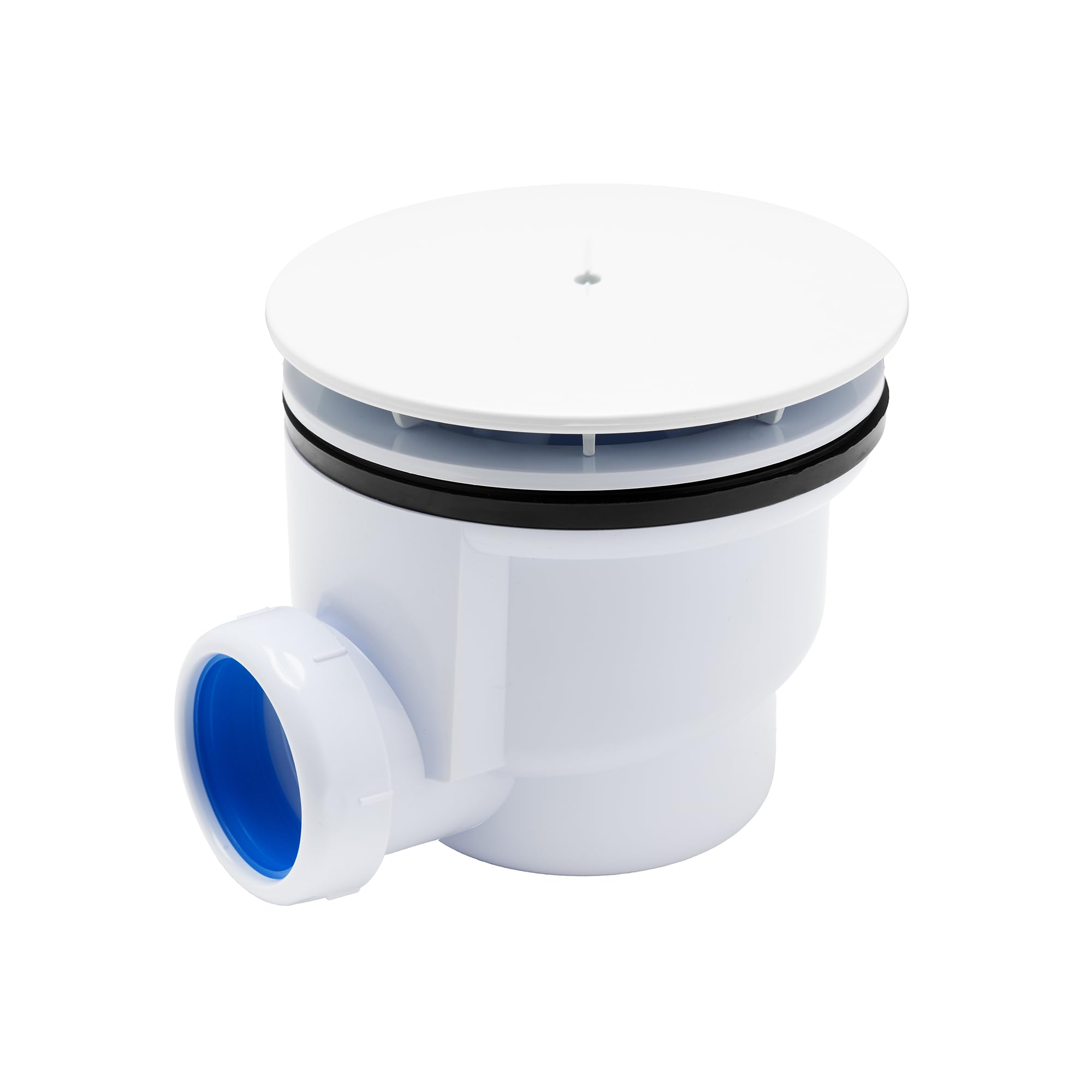 Sandy Beach White Shower Waste Premium 90mm, Sleek Shower Tray Waste Trap, and Drain Cover Replacement Solutions - Perfectly Sized, Effortlessly Stylish (White)