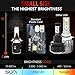 H1 LED Headlight Bulbs - The Smallest LED Car Headlamps - Extremely Bright: 10000 lumens - LED Conversion Kit - 6500K White LED Light - SUTU AUTO - 80W CHIP CSP - Low beam/high beam - w/Canbus/Decoder
