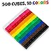Set of 500 Centimeter Cubes with Storage Container - Mathematics Learning Tool & Educational Teacher Resource for Sorting, Measuring, Counting, & Base-10 Units by Pint-Size Scholars