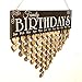WINOMO Wooden DIY Calendar Hanging Plaque Board Family Birthday Reminder Home Decor