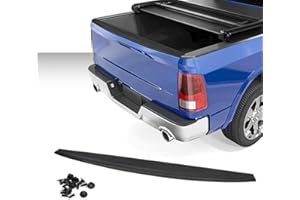 PIT66 Tailgate Molding Cap Compatible with Dodge Ram 1500 2009-2018(2019 Dodge Ram 1500 Classic Body Style) / Ram 2500 3500 2010-2018, Tailgate Cap Spoiler Moulding Protector Top Cover