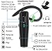 Bluetooth Headset【Upgraded Bluetooth V5.0】, Handsfree Earpiece Wireless Earphone in-Ear Earbud Headphone with Microphone and Mute Key for Business/Office/Driving (240 Hours Standby Time, Black)