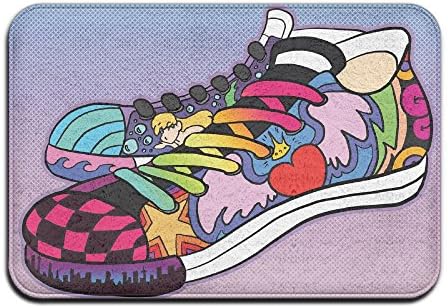 Hhill Swater Non-slip Doormat Put Off Shoes Indoor & Outdoor Rugs Size 24" X 16" (40x60cm) Bathroom Mats Door Entrance Welcome Mat