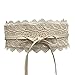 Charming House Women's Vintage Obi Bowknot Leather Wide Waist Cinch Belt (Lace Off-white)