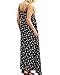 ZANZEA Women Summer Loose Sleeveless Insert Lace Long Beach Maxi Dress (16, Black Print)