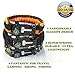 Premium Paracord Bracelet-Set of 3-Outdoor Emergency Paracord Survival Bracelet 5 in 1 With Compass,Flint Fire Starter,Emergency Scraper/Knife,Whistle,Rescue Rope-Perfect for Camping,Hiking,Trekking