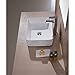 Luxier CS-013 Rectangular 19 in. Bathroom Ceramic Vessel Sink Art Basin in White