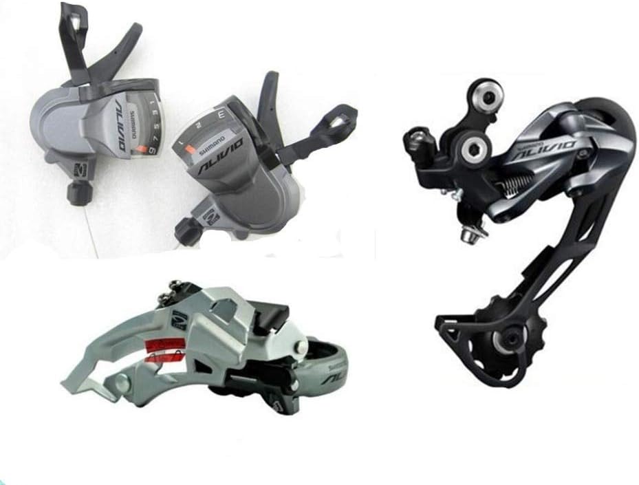 Enchante Jerry Bicycle Derailleur - ALIVIO M4000 9S 27S Speed MTB Bicycle Groupset Kit 3 Parts with Shifter Lever & Front and Rear Derailleur 1 PCs