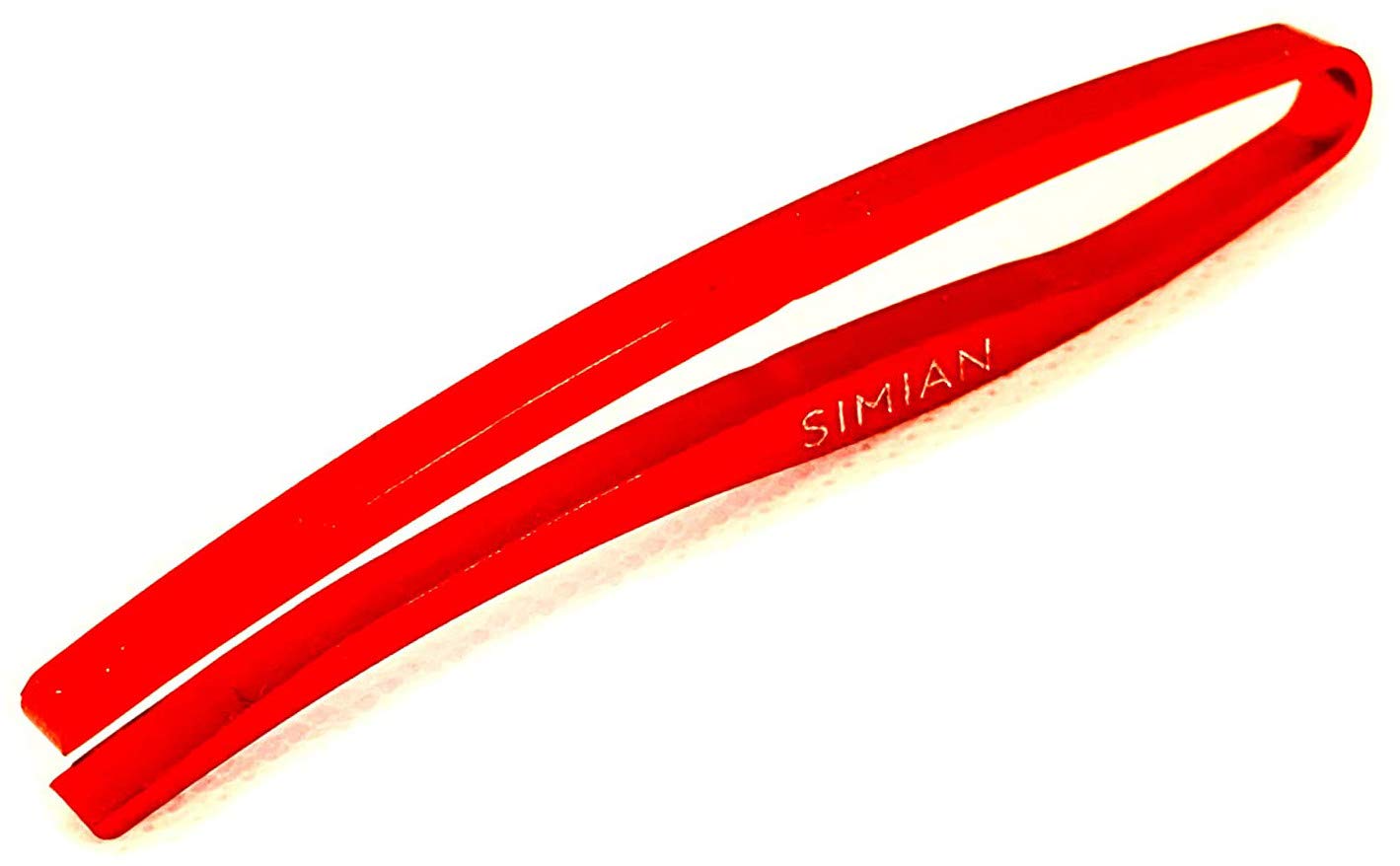 SIMIAN Slim Tweezers - Precision Tweezers Professional Quality Made in Japan for Eyebrow Eyelash Women and Men (Red)