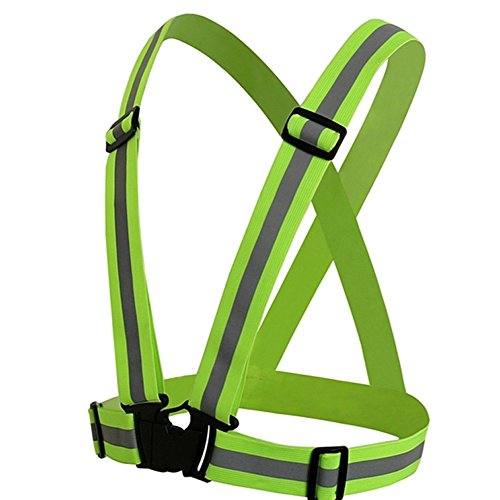 kolmon Adjustable Safety Vest Outdoor Sport Reflective Belt .and a Reflective Pocket. for Night Running. Motorcycles. Walking. Walking The Dog