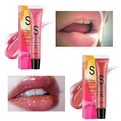 Ownest 6 Colors Glitter Liquid Lipstick Set, Shimmer Lip Gloss Set, Diamond Shinning Metallic Lipstick Waterproof Long Lasting Moisturizing Lip Gloss Face Eye Glow Makeup Kit(B) - Thumbnail 3