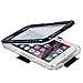 iPhone 6 Plus Waterproof Case, iThrough 20ft Underwater, Dust/Dirt/Snow/Shock Proof Case with Touched Transparent Screen, Heavy Duty Protective Carrying Cover Case for iPhone 6 Plus 5.5 inch (Black-)