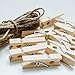 Labara Sturdy Natural Wood Clothespins 1 3/4