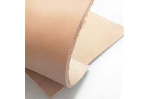 JZBVAN Veg Tan Leather, Flawless 12” X 24” 8-9oz Genuine Tooling Leather Sheets Precut, Full Grain Vegetable Tanned Leather for Tooling, Carving, Dyeing, Embossing 12"×24"