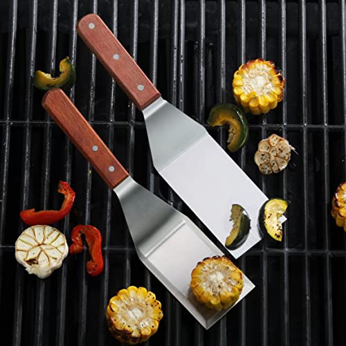 New Star Foodservice 36275 Wood Handle Grill Turner/Spatula, 12.5Inch