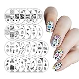 Winstonia Second Generation Nail Art Stamping Image Plates Set - 22 Pieces w/ 160 Images