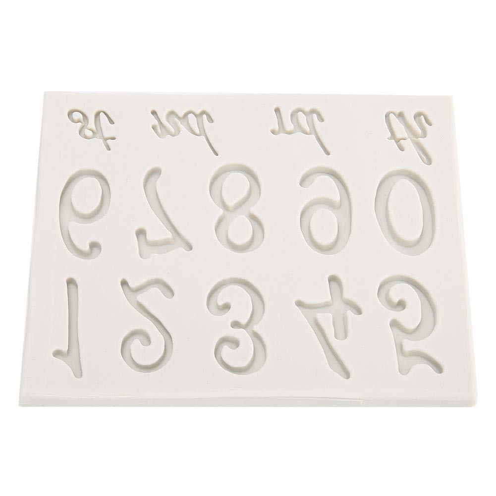 Silicone Resin Number Alphabet Pattern Molds DIY Casting Molds Art Resin Molds Non-Stick Cake Fondant Chocolate Craft Mould