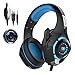 Gaming Headset|RedHoney Xbox Gaming Headset|Stereo PS4 Headset|LED Gaming Headphones With Microphone for PS4 Xbox One PSP Netendo DS PC Tablet iPhone8 X iPad SamsungS8 C7 Smartphone (Blue)