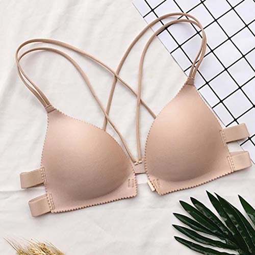 HighlifeS Women's Ultimate Lace Push-up Bra (Khaki) - Thumbnail 4