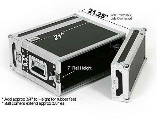 OSP Cases | ATA Road Case | 4-Space Effects Rack | 14" Deep | RC4U-14