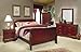 Coaster Twin Saint Laurent Sleigh Bed, Cherry Finish