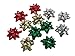 The Gift Wrap Company Mini Adhesive Bows, 12-Count, Metallic (0698)