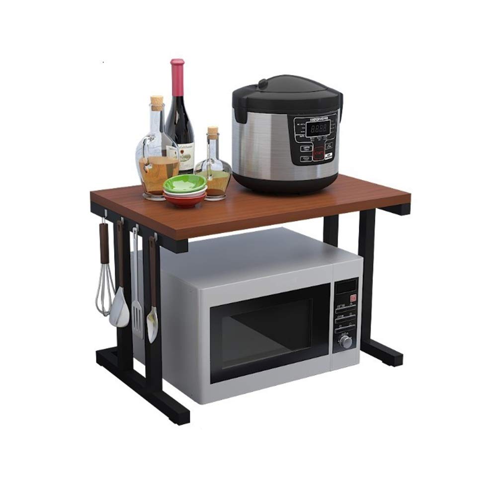 Microondas Horno de Carro Microondas De 2 Capas Vertical Estante ...