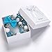 VCMART Lake Blue Girl Necklace Beautiful Bow Chunky Bubblegum with Gift Box