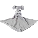 Apricot Lamb Stuffed Animals Security Blanket Gray Elephant Infant Nursery Character Blanket Luxury Snuggler Plush(Gray Elephant, 13 Inches)