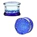Spiral Glass Ear Tapers 00 Gauge Blue Ink Glow in the Dark with Plugs (10mm) - 4 Pieces