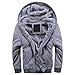 MANLUODANNI Men's Fleece Hooed Hoodies Thick Wool Warm Winter Jacket Coats