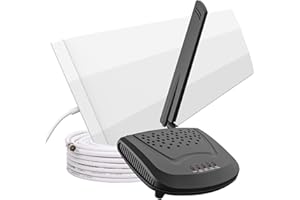 Amazboost Cell Phone Signal Booster Kit, Suitable for All U.S. Carriers -Compatible with Verizon, AT&T, T-Mobile, Sprint & More, Cell Phone Booster for Home Up to 2,000 sq. ft. Signal Booster