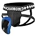 Diamond MMA Athletic Cup Groin Protector & Four-Strap No Shift Jock Strap System for Sports