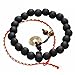 Clearance,Wood Beads Elastic Bracelet, Cat Eye Jewels Tibetan Buddhist Black Mala Beads Prayer Tiger Eye Beads Charm Bracelets H46