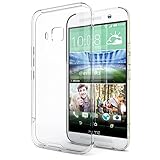 HTC One M9 Case, Enther® [Ultimate Cushion]Slim Scratch / Dust Proof Hybrid Transparent Clear Case with Shock Absorb Trim Bumper - Authentic Retail Packaging - for HTC ONE M9