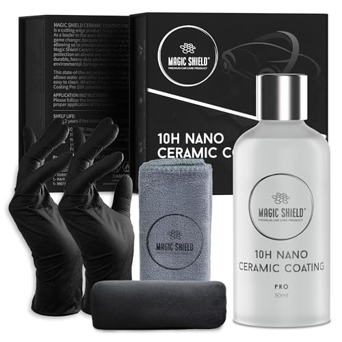 Magic Shield Recubrimiento Cerámico PRO 10H - Auto Reparador | Protección Avanzada SiO2 Duradera | Aplicación Fácil | Brillo Intenso | Ideal para Autos, Motos, RVs y Barcos