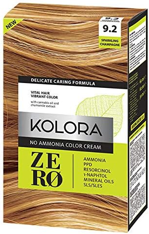 KOLORA ZERO 9.2 SPARKLING CHAMPAGNE AMMONIA HAIR DYE