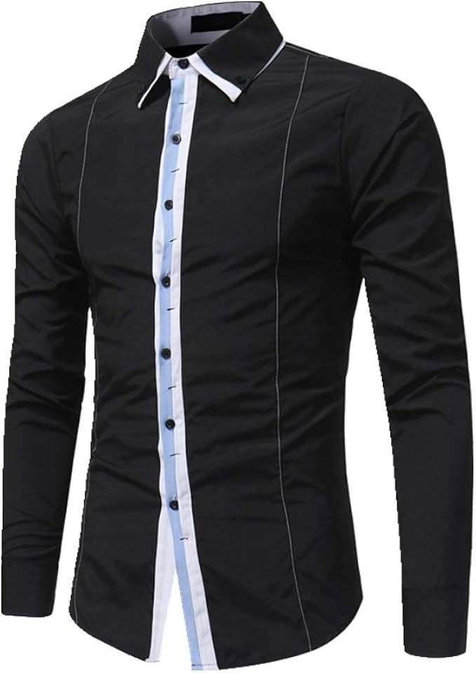 U/A Men's Long Sleeve Business Slim Fitting Shirt Amazon.co.uk Clothing