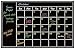 Chalkboard Calendar Wall Sticker - Blackboard Organizer Decal