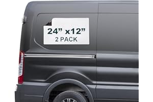 SUCIN 1957 Truck Magnets 2 Pack,24” x12” Car Door Magnets with 50 Mils,Cuttable Magnetic Sheet Signs for Vehicles to Advertise Business and Cover Company Logo（24” x12”