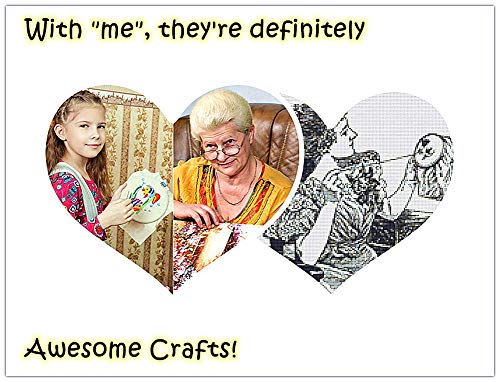 Cross Stitch Kits, A Cat on a Basket Animals Awesocrafts Easy Patterns Cross Stitching Embroidery Kit Supplies Christmas Gifts, Stamped or Counted (Cat, Counted) - Thumbnail 3