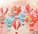 Hot Air Balloon Paper Lantern Chinese Japanese Paper Lamps Party Paper Lanterns Lantern Ball Lamps Decorations Christmas String Lights Rainbow Mixed Colors 13.8'', Set of 10