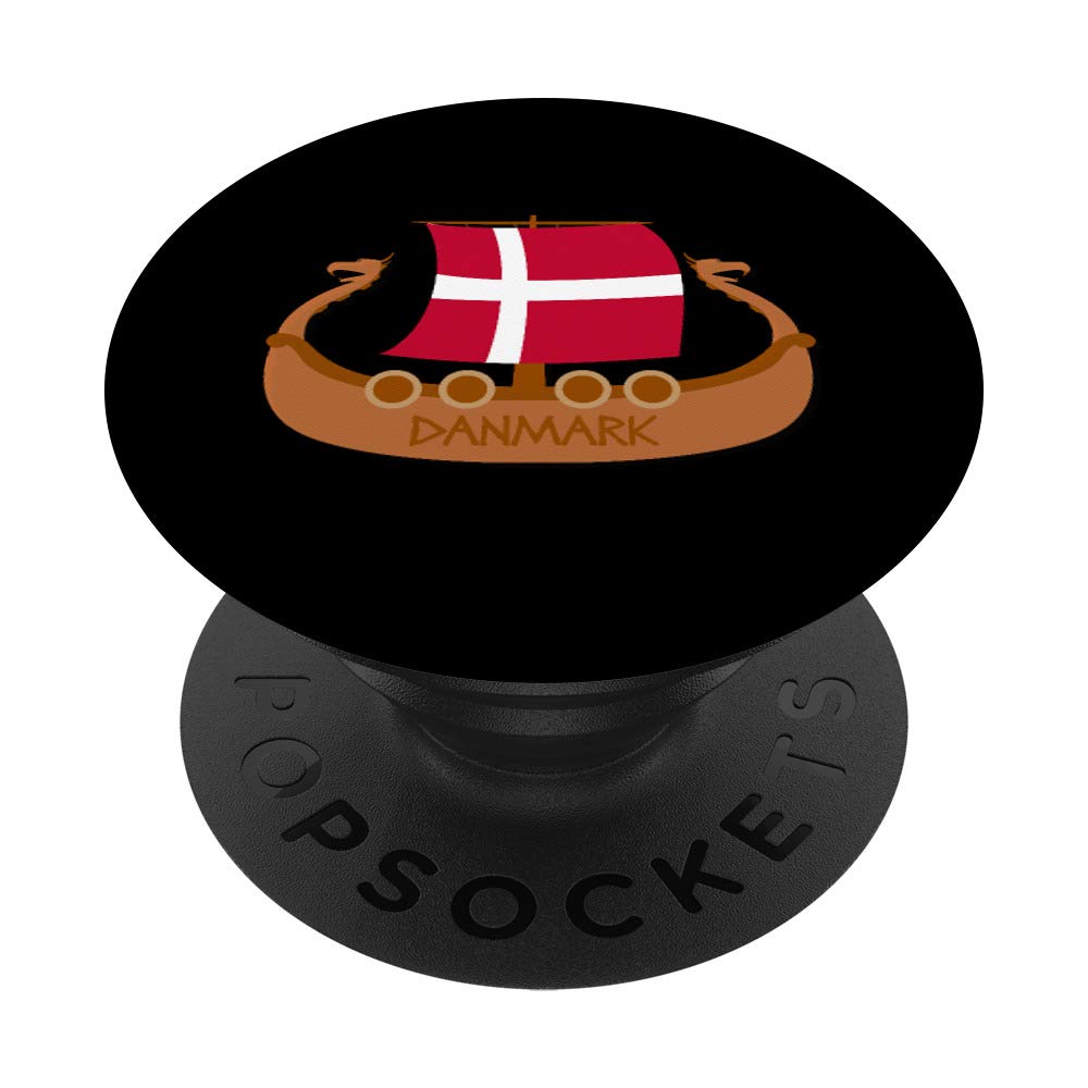 Denmark Flag Danish Pride Danmark Viking History Nordic PopSockets Swappable PopGrip