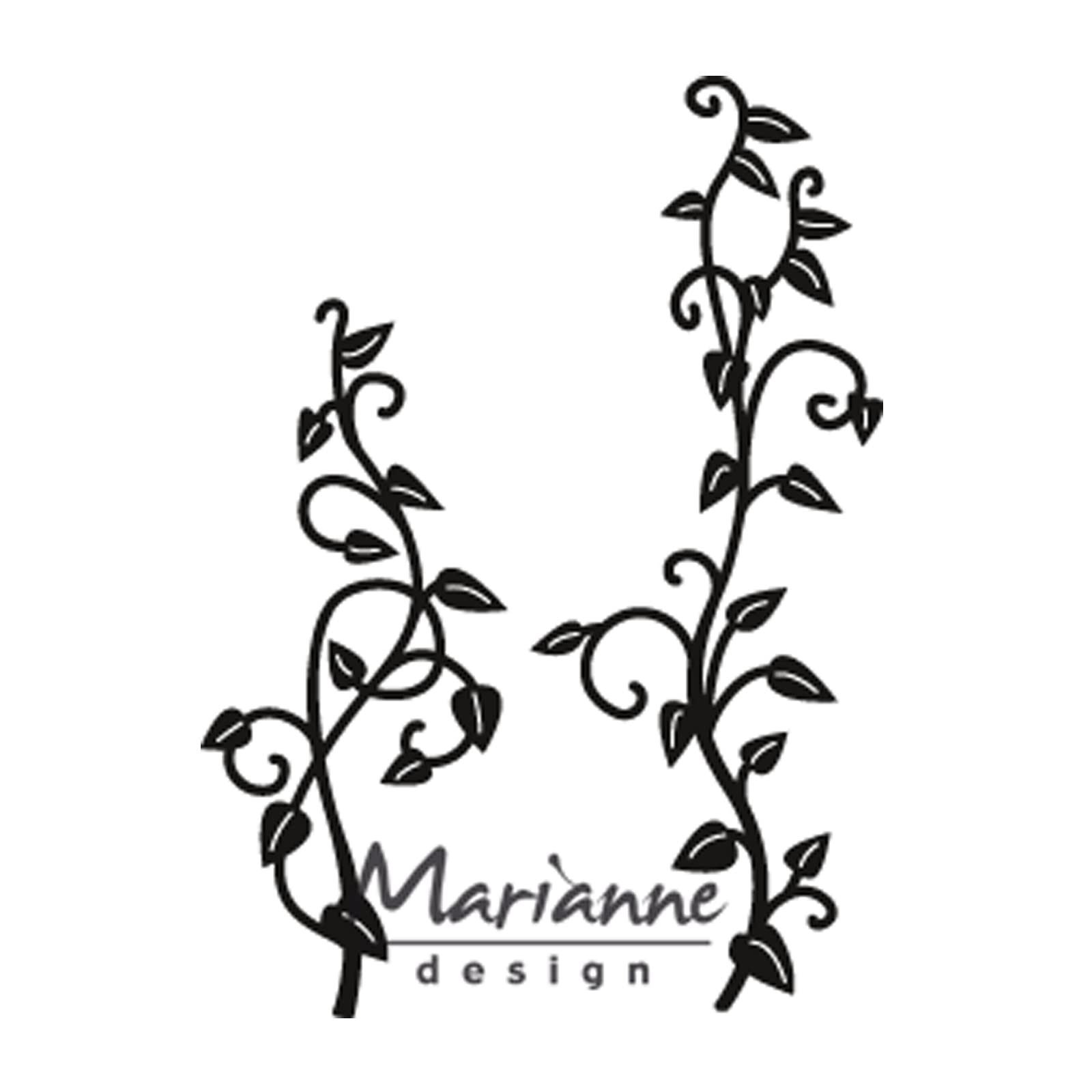 Marianne Design Craftables Vines Die, Metal, Grey, 16.1 x 9.5 x 0.2 cm