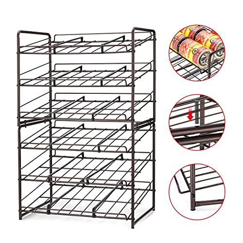 Simple Trending Metal Can Rack Organizer, Stackable Can Storage