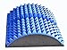 CalCore Lumbar Back Stretcher with Acupressure Nubs for PT and Lower Back Relief (Blue)