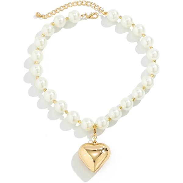Amazon.com: Aneneiceera Boho Layered Pearl Choker Necklace