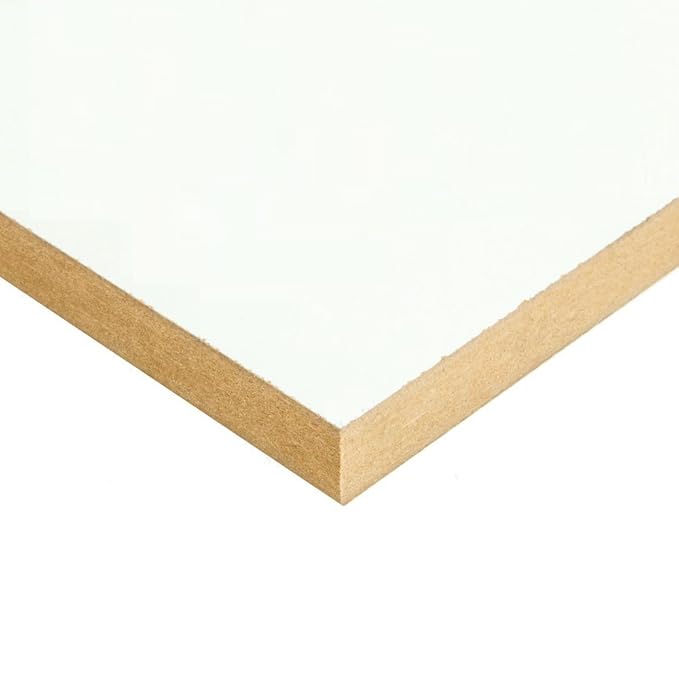 White Melamine Board 2440mm x 1220mm (8x4ft), Thickness 12mm Amazon