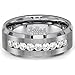 Wedding Rings Set for Him and Her Stainless Steel CZ Promise Rings for Couples Matching His and Hers Engagement Rings Bands Mens and Womens Jewelry Set